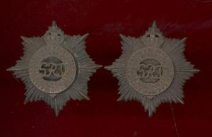 Royal Indian Army Service Corps Officer's OSD collar badges