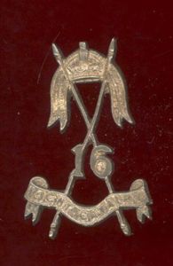 Indian Army 16th Light Cavalry head-dress badge