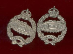 Royal Tank Corps OR's collar badges