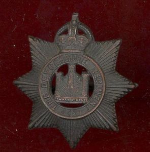 The Devonshire Regiment Officer's OSD cap badge