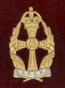 Queen Alexandra's Royal Army Nursing Corps Officer's cap badge