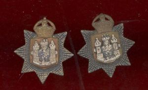 East Surrey Regiment Officers dress collar badges