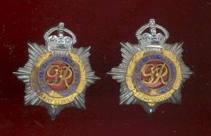Royal Army Service Corps Officer's collar badges