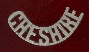 CHESHIRE VB The Cheshire Regiment Victorian shoulder title