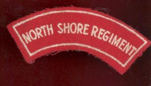 Australian North Shore Regiment cloth shoulder title