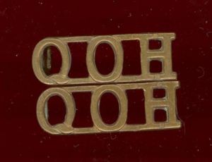 Queen's Own Hussars OR's shoulder titles