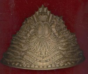 9th Royal Lancers Edwardian czapska helmet plate