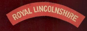 Royal Lincolnshire cloth shoulder title
