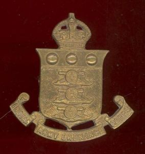 Indian Army Ordnance Corps cap badge