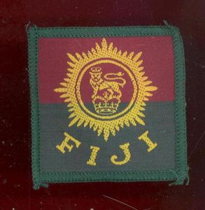 Fiji Defence Force cloth beret badge
