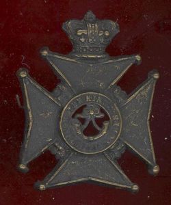 Militia Bn. King's Royal Rifle Corps Victorian OR's glengarry badge