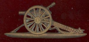 Royal Artillery Officer's pouch badge