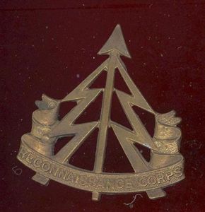 Reconnaissance Corps WW2 cap badge