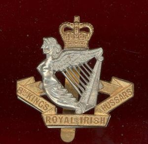 8th King's Royal Irish Hussars OR's cap badge