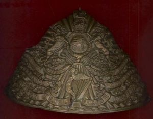 5th Royal Irish Lancers Victorian OR's czapska plate