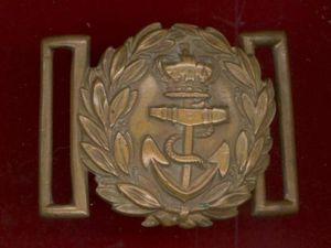 Royal Navy Victorian Officer's full dress waist belt clasp