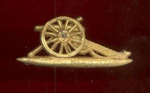 Royal Artillery Officer's mess dress pouch badge