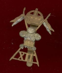 12th Royal Lancers cap badge