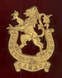 Canadian Veteran Guard of Canada Officer's cap badge