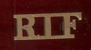 R.I.F. Royal Irish Fusiliers(Princess Victoria's) Victorian shoulder title
