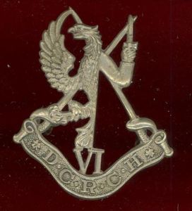 6th Duke of Connaughts Royal Canadian Hussars cap badge