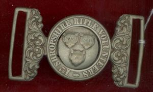1st Shropshire Rifle Volunteers Victorian waist belt clasp