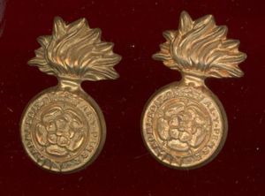 Royal Fusiliers City of London Regt. Victorian OR's collar badges