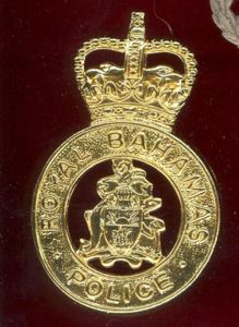 British Colonial Royal Bahamas Police large helmet badge