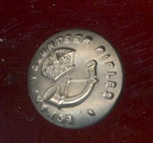 Indian Army Bombay Volunteer Rifles Regiment Officer's button