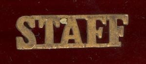 Indian Army STAFF shoulder title