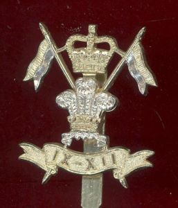 9th / 12th Royal Lancers staybright cap badge