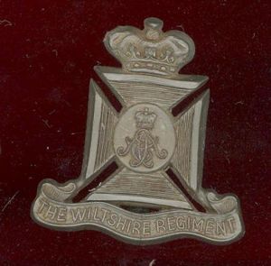 Wiltshire Regiment WW2 plastic economy cap badge