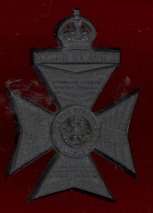 King's Royal Rifle Corps WW2 plastic economy cap badge
