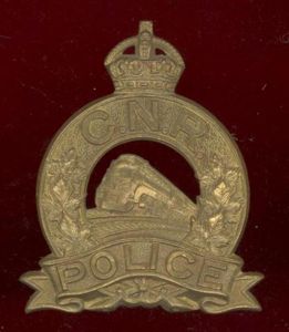Canadian National Railway Police cap badge
