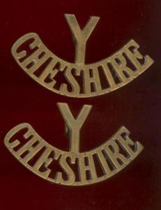 Y / CHESHIRE Yeomanry (Earl of Chester's) shoulder titles