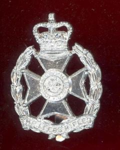 P.W.O.Regiment of Yorkshire (The Leeds Rifles) staybright cap badge