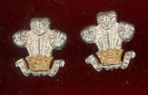 Cheshire Yeomanry Earl of Chester's Officer's collar badges