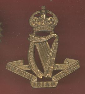 Royal Irish Regiment Edwardian OR's cap badge