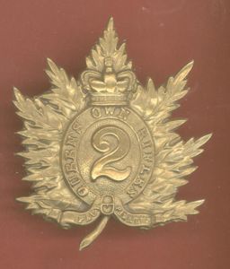 Canadian Militia 2nd Queen's Own Rifles of Canada Victorian glengarry …
