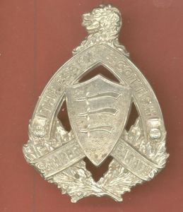 Canadian Essex Scottish OR's glengarry badge