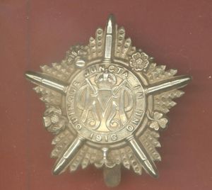 Guards Machine Gun Battalion WW1 cap badge