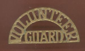 British Honduras VOLUNTEER / GUARD shoulder title