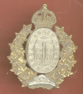 Canadian Three Rivers Regiment OR's cap badge