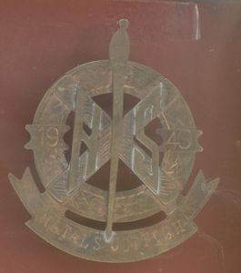 South African Natal Scottish WW2 Officer's glengarry badge