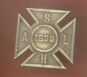 South African Light Horse Edwardian slouch hat badge