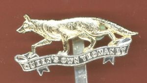 The Queen's Own Yeomanry staybright beret badge