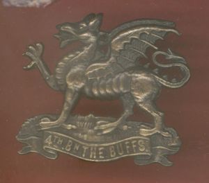 4th Battn. The Buffs Royal East Kent Regt. WW1 cap …
