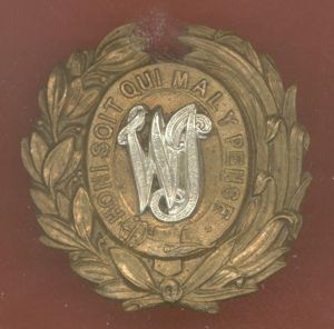 West India Regiment helmet / pagri badge