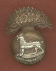 Irish Royal Munster Fusiliers Victorian OR's cap badge