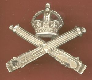 WW1 Machine Gun Corps Officer's cap badge